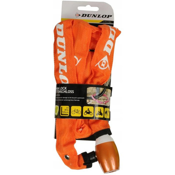 Dunlop - Řetěz na zamykání jízdních kol 120 cm (oranžový)