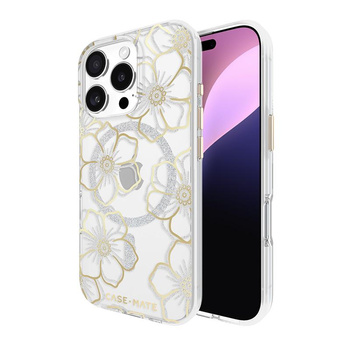 Case-Mate Floral Gems MagSafe - iPhone 16 Pro tok (arany)