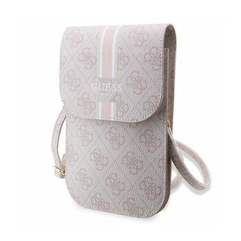 Guess 4G Stripes - Crossbody taška na telefon (růžová)