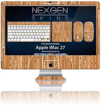 Nexgen Skins - sada skinů pro 27" iMac s 3D efektem (Hardwood Classic 3D)