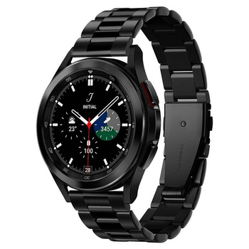 Spigen Modern Fit Band - Armband für Samsung Galaxy Watch 4 / 5 / 5 Pro (40 / 42 / 44 / 45 / 46 mm) (Schwarz)