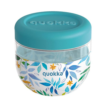 Quokka Bubble Food Jar - Plastová nádoba na jídlo / krabička na oběd 770 ml (Akvarelové listy)