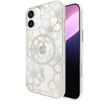 Case-Mate Floral Gems MagSafe - iPhone 16 Plus Case (Gold)