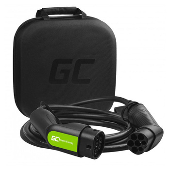 Green Cell - GC EV Type 2 7.2kW 5m cable pour charger Tesla Model 3 / S / X, Leaf, i3, ID.3, e-208, e-Up!citigo iV, Kona