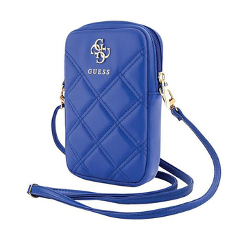 Guess Zip Quilted 4G - Phone Bag (bleu)