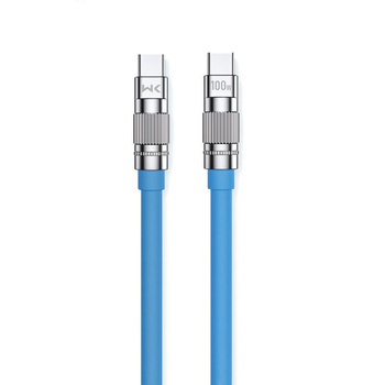 WEKOME WDC-188 Wingle Series - Připojovací kabel USB-C na USB-C 100W s rychlým nabíjením 1 m (modrý)