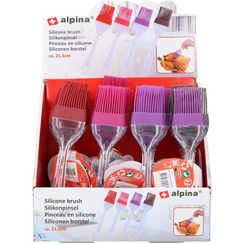 Alpina - brosse en silicone pour mariner les aliments 21 cm (rose)