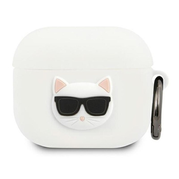 Karl Lagerfeld Choupette 3D - Etui Apple Airpods 3 (biały)