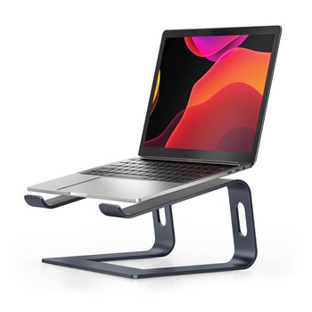 Crong AluBench – Ergonomiczna podstawka pod laptopa z aluminium (grafitowy)