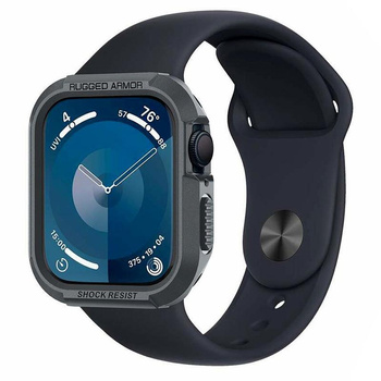 Spigen Rugged Armor - Obudowa do Apple Watch 4/5/6/7/8/9/SE 44/45 mm (Dark Grey)