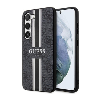 Guess 4G Printed Stripe - Etui Samsung Galaxy S23+ (czarny)