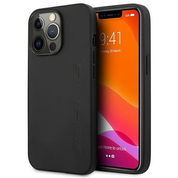 AMG Leather Hot Stamped - iPhone 14 Pro Case (black)