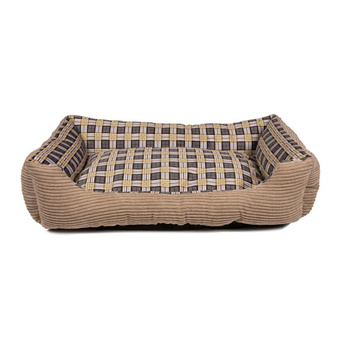 Soft couch bed for dog 75 x 58 x 19 cm roz. L (beige)