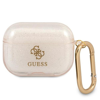 Barevné třpytky Guess - pouzdro pro Airpods Pro (zlaté)