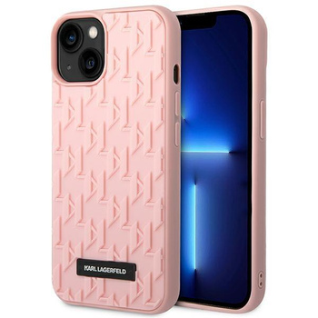 Karl Lagerfeld Monogram 3D Pattern - Etui iPhone 14 (różowy)