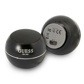 Guess Mini Bluetooth Speaker 3W 4H - Bluetooth 5.0 Speaker (black)