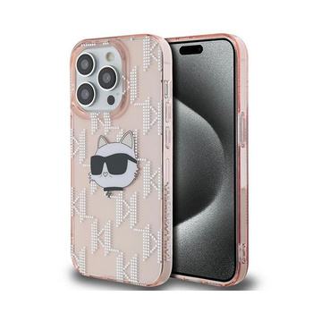 Karl Lagerfeld IML Choupette Head & Monogram - iPhone 13 Pro tok (rózsaszín)