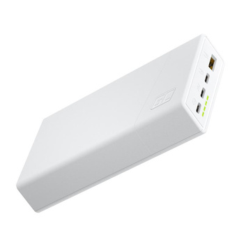 Green Cell PowerPlay20s - Power Bank 20000 mAh s USB-A QuickCharge 3.0 a 2x USB-C Power Delivery 22,5W (bílá)