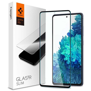 Spigen Glas.TR Slim FC - Gehärtetes Glas für Samsung Galaxy S20 FE (Schwarz)