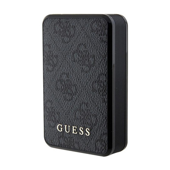 Guess 4G Leather Metal Logo - Power Bank 10000 mAh 18W (noir)