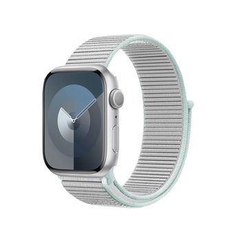 Crong Nylon - Sportovní řemínek pro Apple Watch 38/40/41/42 mm (Pastelově šedá)