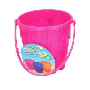 Eddy toys - Seau à sable Château 15cm (Rose)