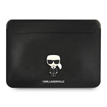 Karl Lagerfeld Saffiano Ikonik Sleeve - 13" / 14" Notebooktasche (Schwarz)