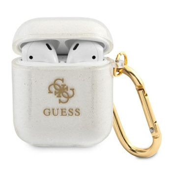 Guess Colored Glitter - Airpods case (transparent)