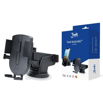 3mk Twist Automatic Car Holder - Support de voiture par gravité (noir)