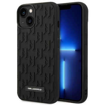 Karl Lagerfeld Monogram 3D Pattern - Etui iPhone 14 (czarny)