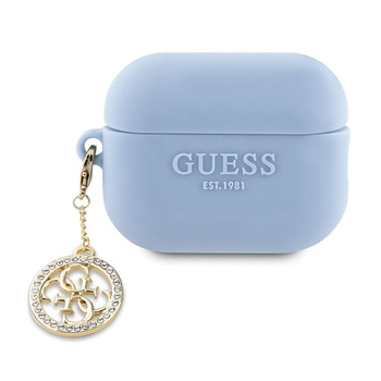 Guess 3D Rubber 4G Diamond Charm - Étui AirPods Pro 2 (Bleu)