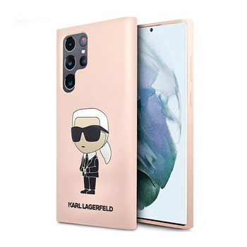 Karl Lagerfeld Silikon NFT Ikonik - Samsung Galaxy S23 Ultra Tasche (rosa)