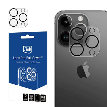 3mk Lens Pro Full Cover - Kameralinsenglas für iPhone 15 Pro / 15 Pro Max