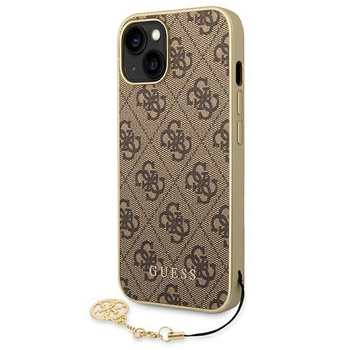 Guess 4G Charms Collection - Etui iPhone 14 (brązowy)