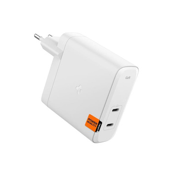 Spigen ArcStation Pro GaN-1402 - Chargeur de courant 2x USB-C 140W (Blanc)