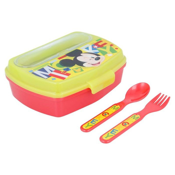 Mickey Mouse - Lunchbox mit Besteck-Set