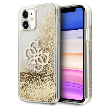 Coque Guess Liquid Glitter 4G Big Logo - iPhone 11 Case (Gold)