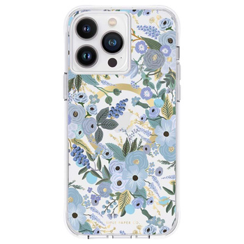 Rifle Paper Clear MagSafe - pouzdro pro iPhone 14 Pro Max (Garden Party Blue)