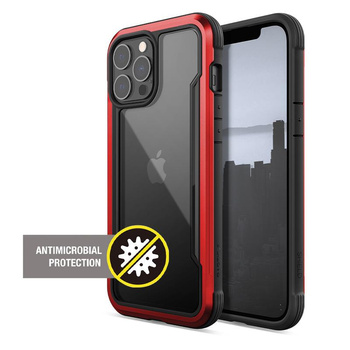 X-Doria Raptic Shield Pro - iPhone 13 Pro Max tok (antibakteriális) (piros)