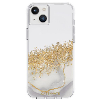 Case-Mate Karat - iPhone 14 Plus Hülle mit Gold verziert (Marmor)