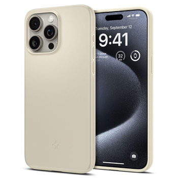 Spigen Thin Fit - Etui do iPhone 15 Pro (Beżowy)