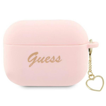 Coeur en silicone Guess - Étui AirPods Pro 2 (rose)