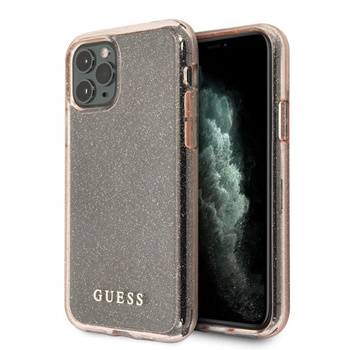 Třpytivé pouzdro Guess - pouzdro pro iPhone 11 Pro Max (růžové)