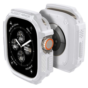 Spigen Rugged Armor - Gehäuse für Apple Watch Ultra 1/2 49 mm (Weiß)