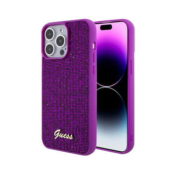 Guess Disco Metal Script - iPhone 15 Pro Max Tasche (fuchsia)