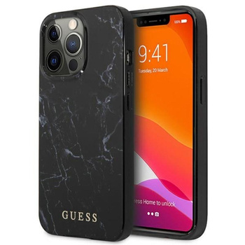 Guess Marble - iPhone 13 Pro Max Tasche (schwarz)