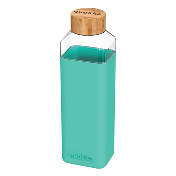 Quokka Storm - Glass water bottle 700 ml (Teal)