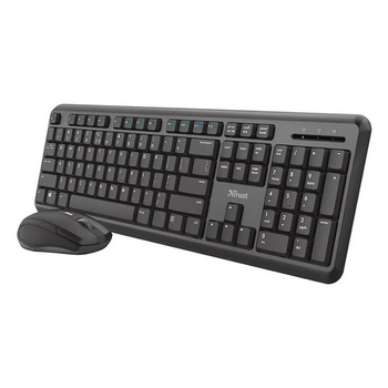 Trust TKM-350 - Wireless keyboard and mouse set (Black)