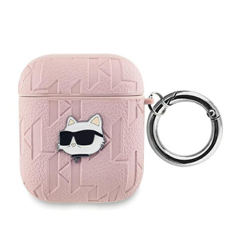 Karl Lagerfeld Monogram Choupette Head - AirPods 1/2 gen tok (rózsaszín)