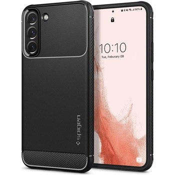 Spigen Rugged Armor - Gehäuse für Samsung Galaxy S22 (Schwarz)